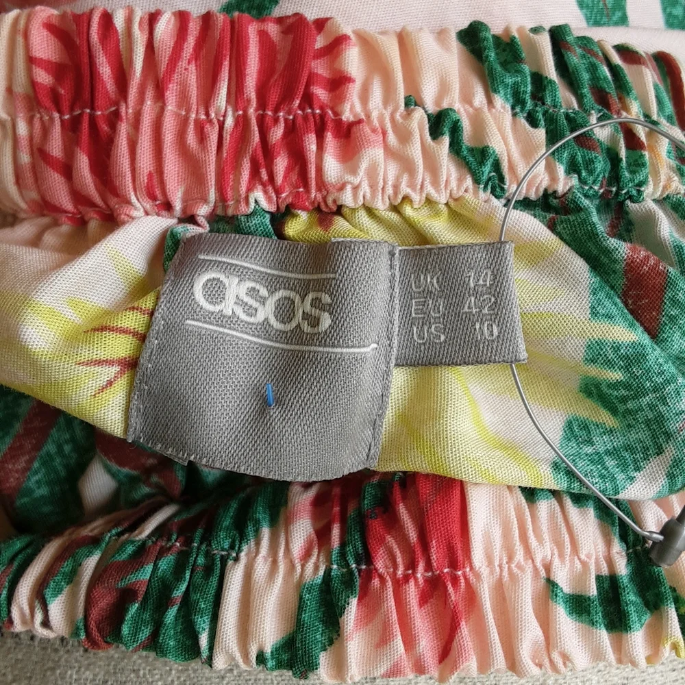 ASOS Floral Tropical Print 100% Cotton Mini Dress/Tunic.